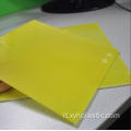 Foglio laminato in fibra di vetro epossidico giallo 3240